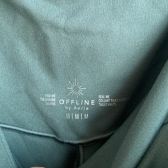 Aerie Teal Crossover Leggings - Picture 5 of 5